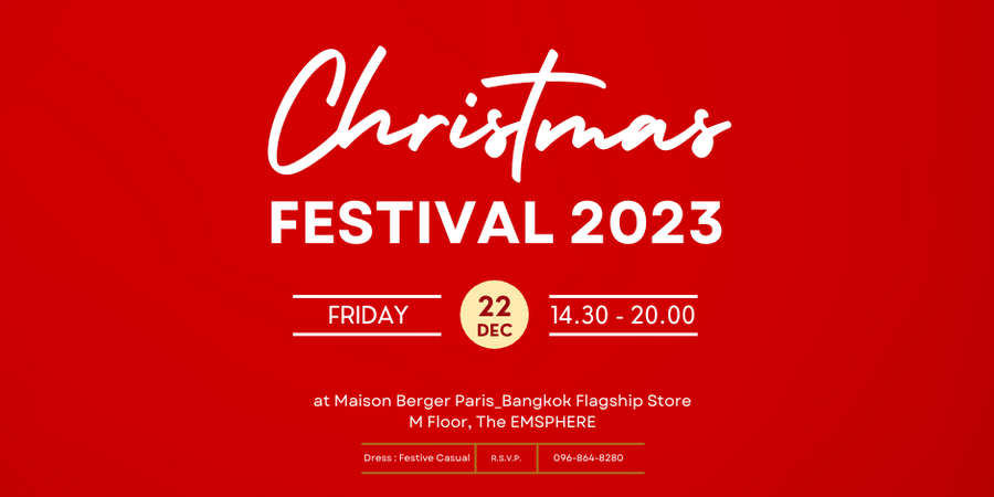 Maison Berger Paris Christmas Festival 2023