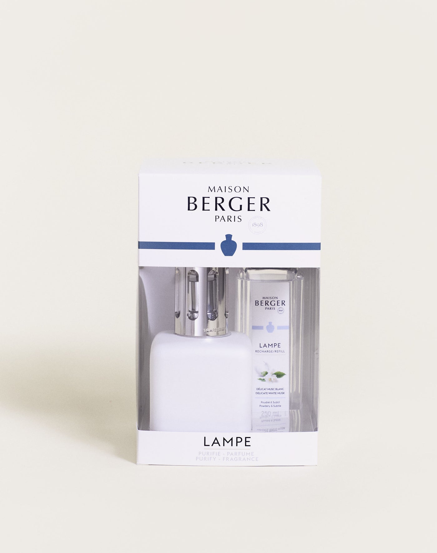 Glacon White Lamp Gift Set with Delicate White Musk