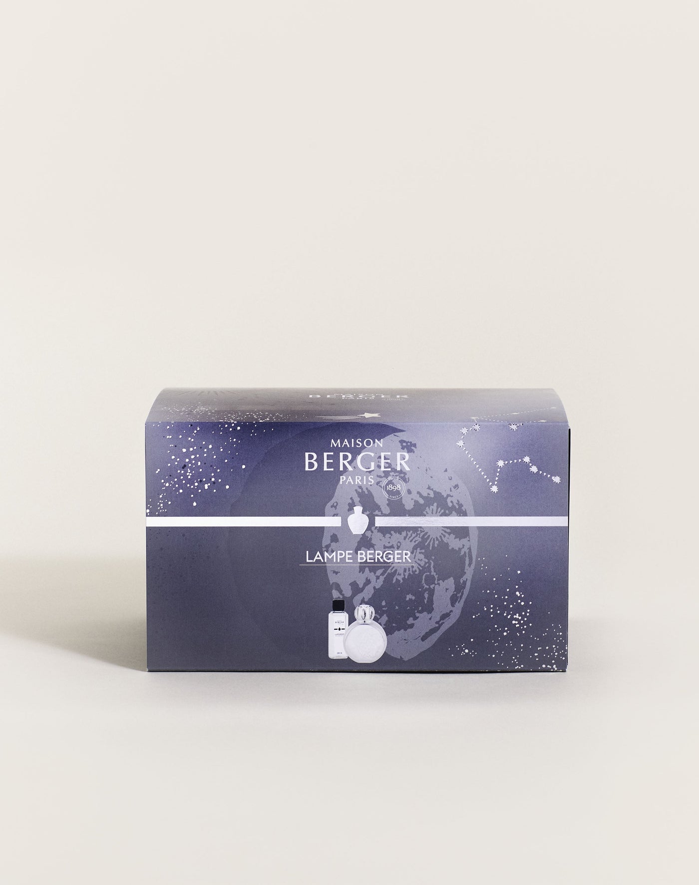 Astral Frosted Lamp Gift Set with White Cashmere