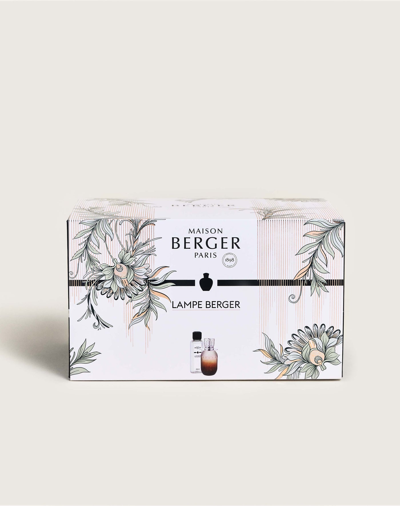 Glacon Grey Lamp Gift Set with Pure White Tea