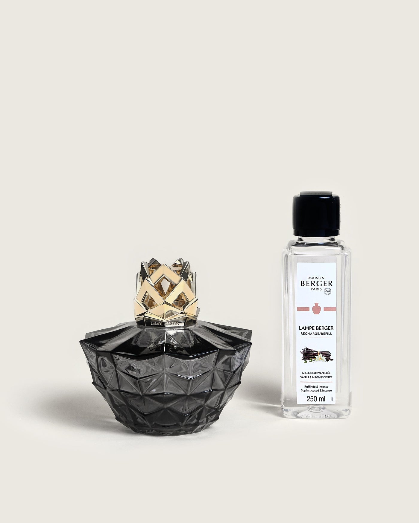 Glacon Grey Lamp Gift Set with Pure White Tea