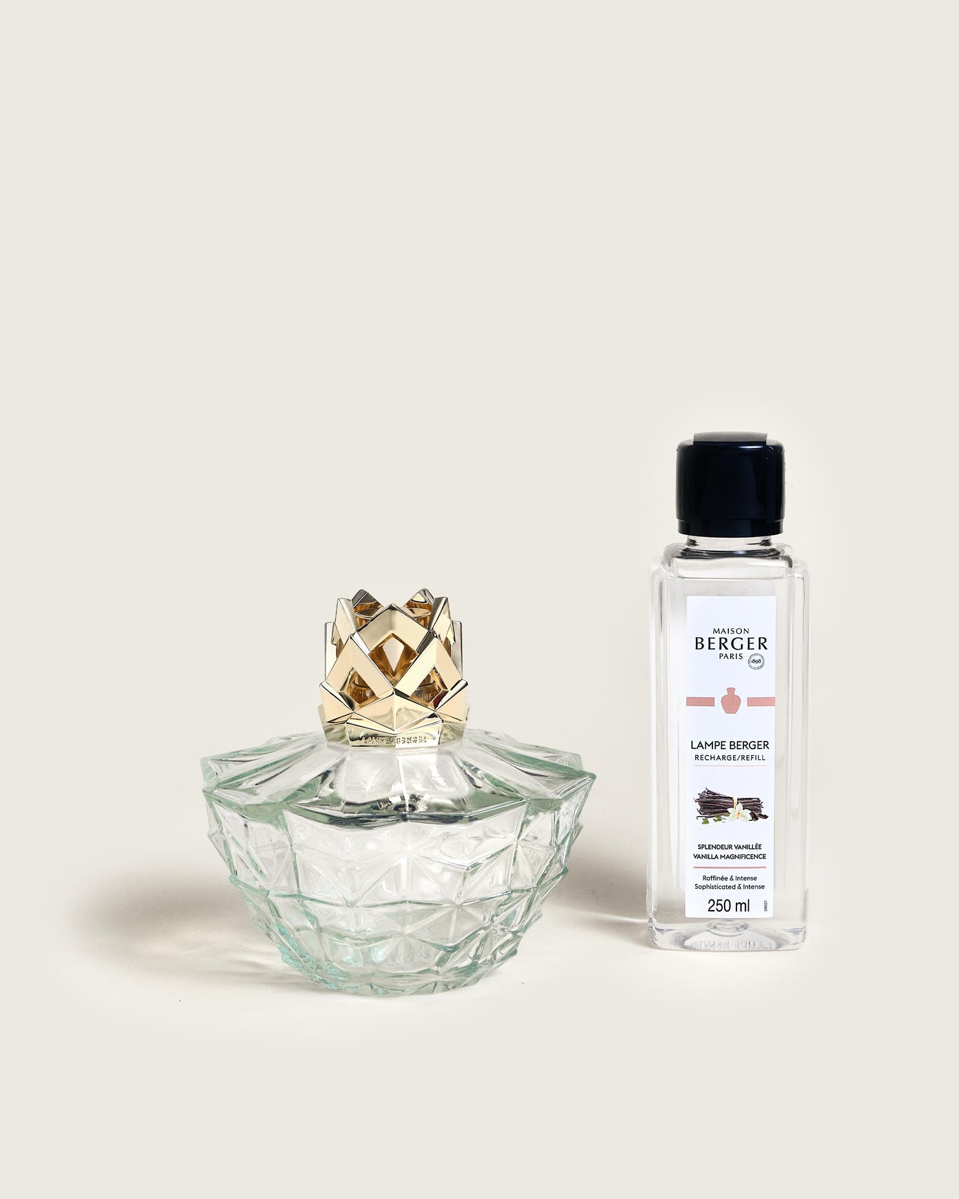 Glacon Grey Lamp Gift Set with Pure White Tea