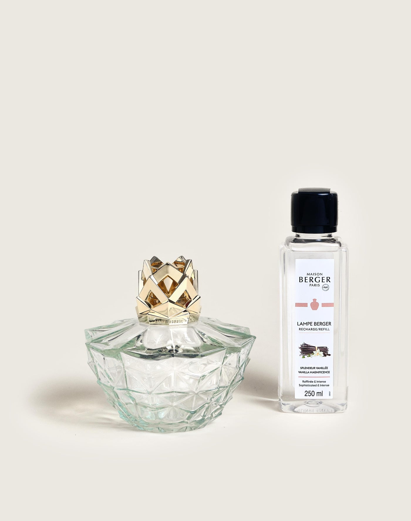 Glacon Grey Lamp Gift Set with Pure White Tea