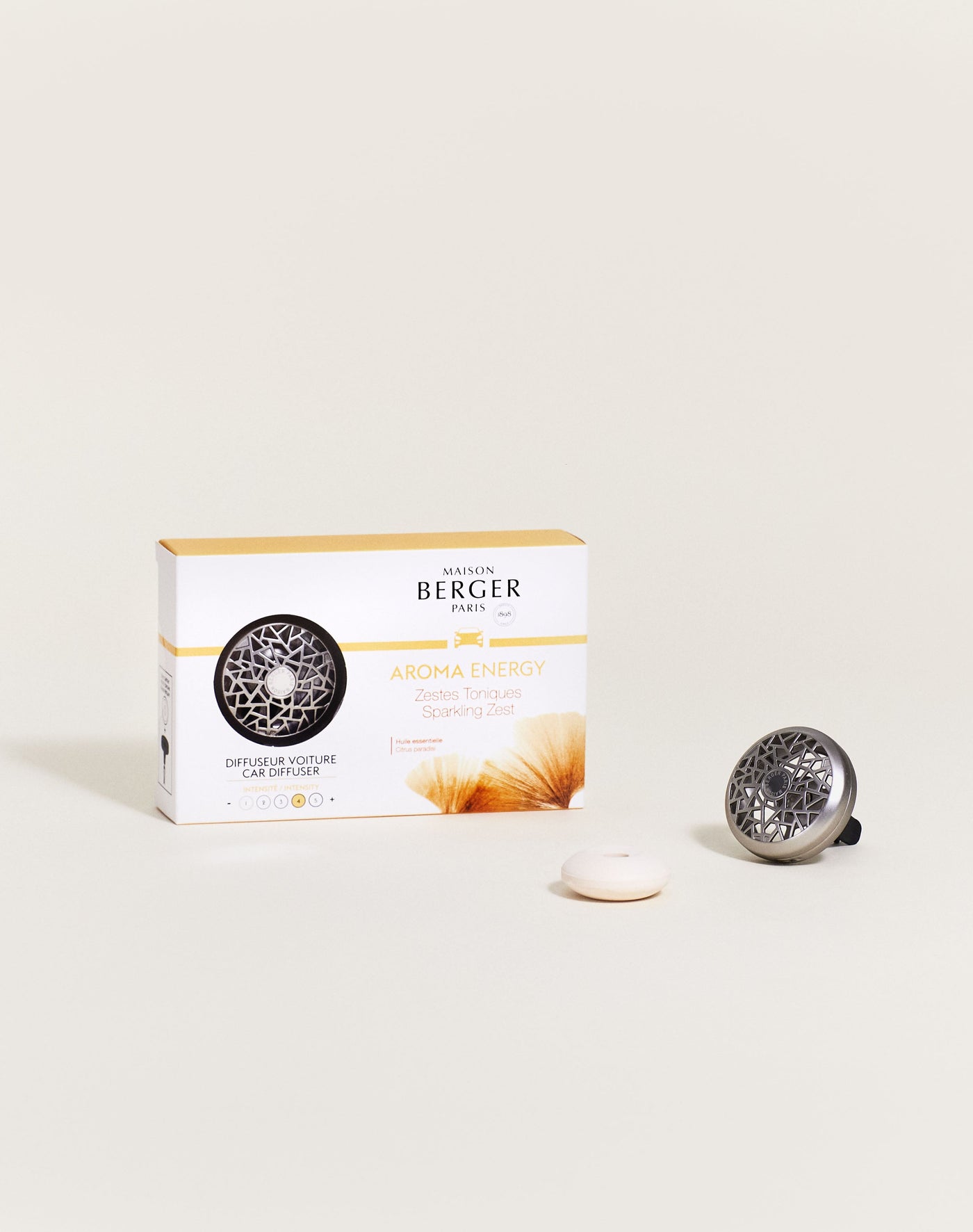Aroma Energy Sparkling Zest Car Diffuser Set