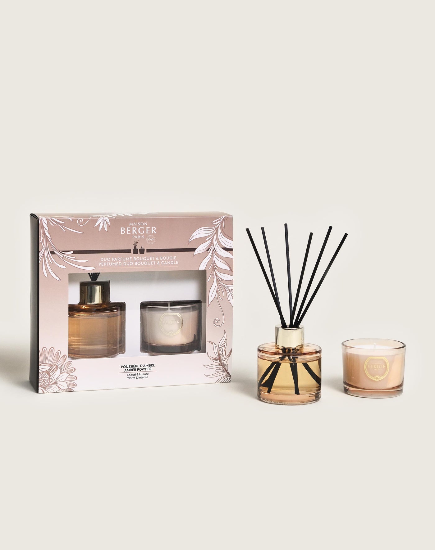 Duo Mini Bouquet & Candle Holly