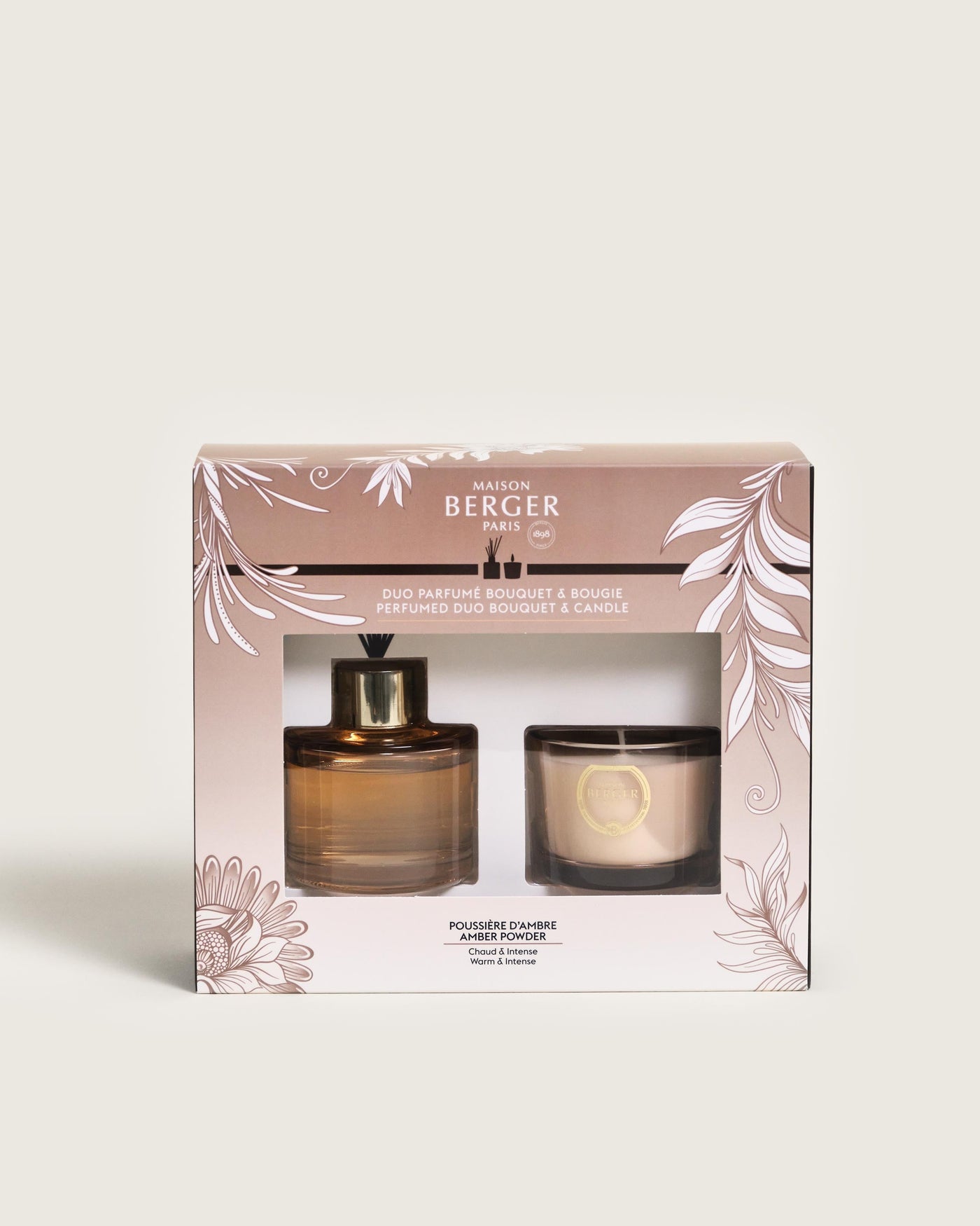 Duo Mini Bouquet & Candle Holly