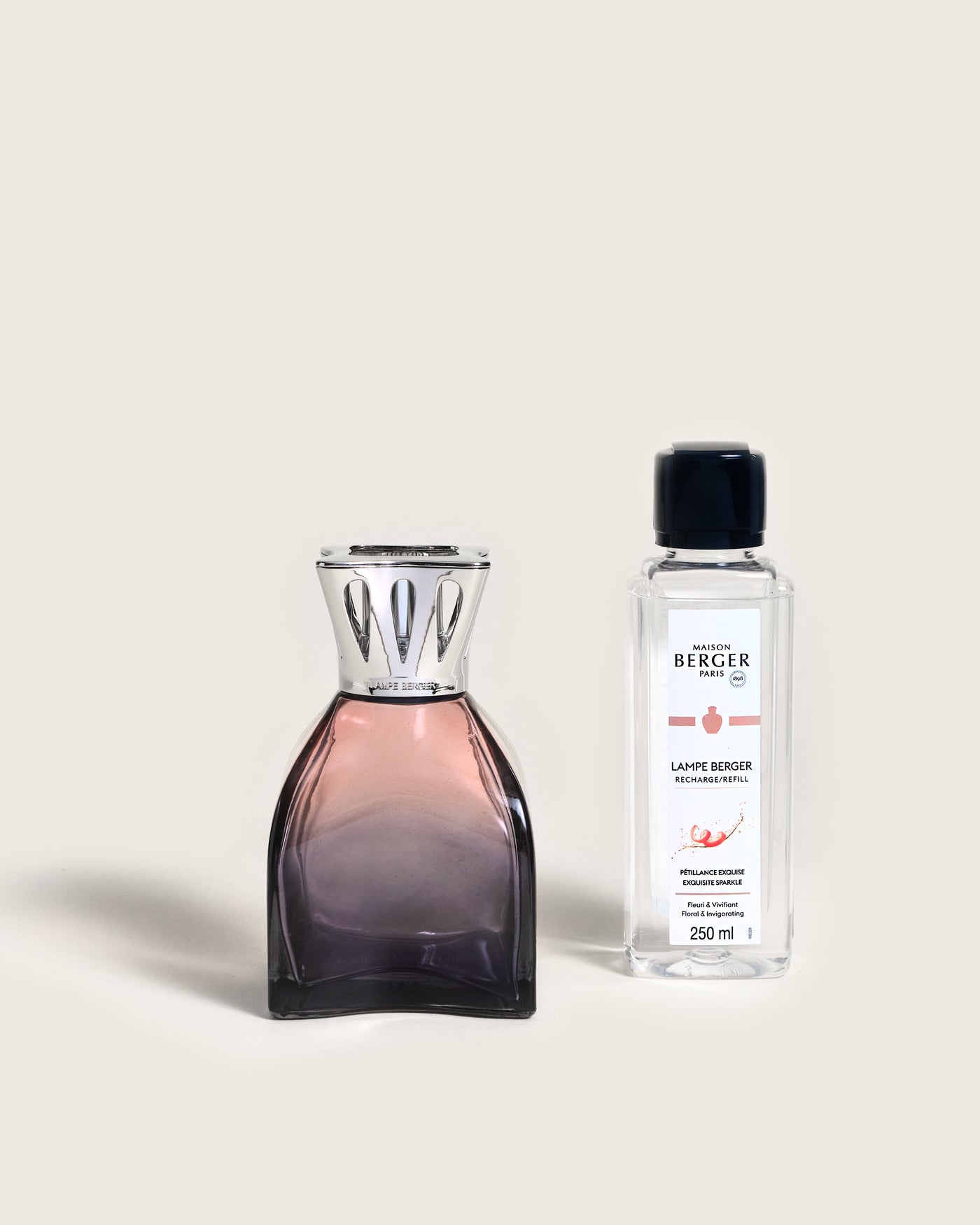 Glacon Grey Lamp Gift Set with Pure White Tea