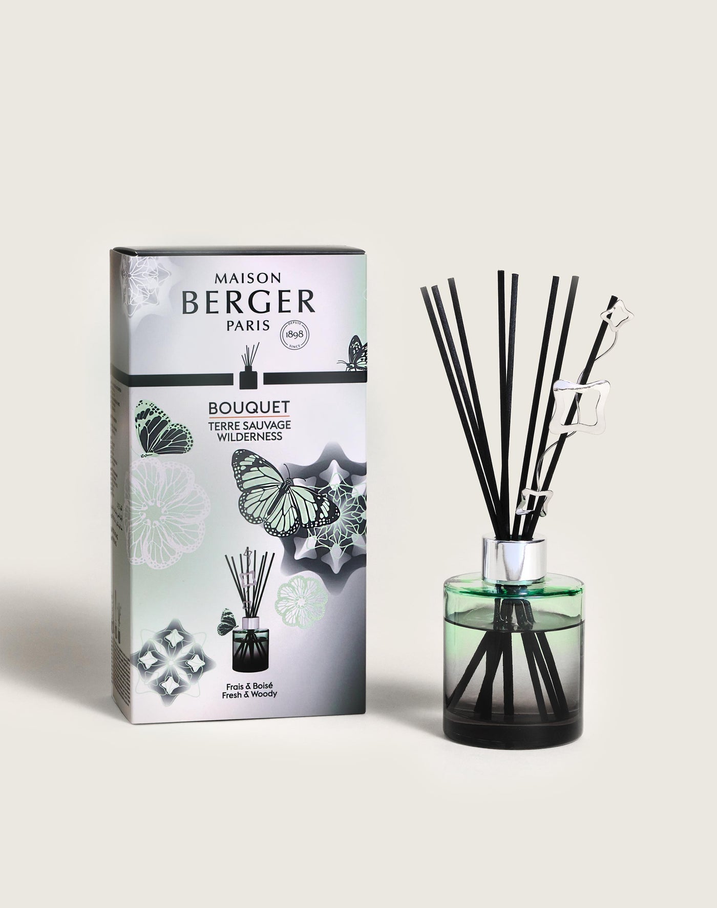 Glacon Grey Lamp Gift Set with Pure White Tea