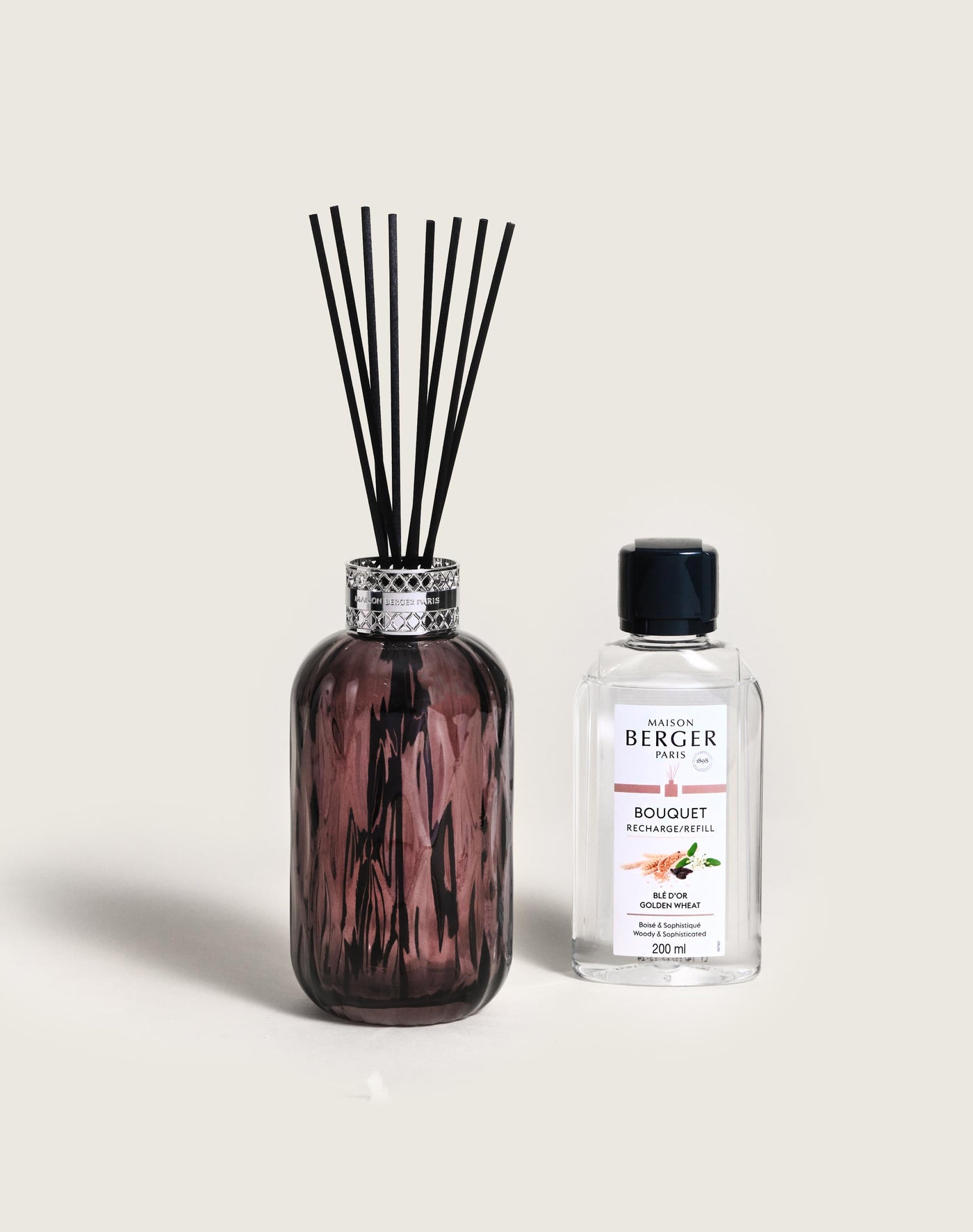 Glacon Grey Lamp Gift Set with Pure White Tea