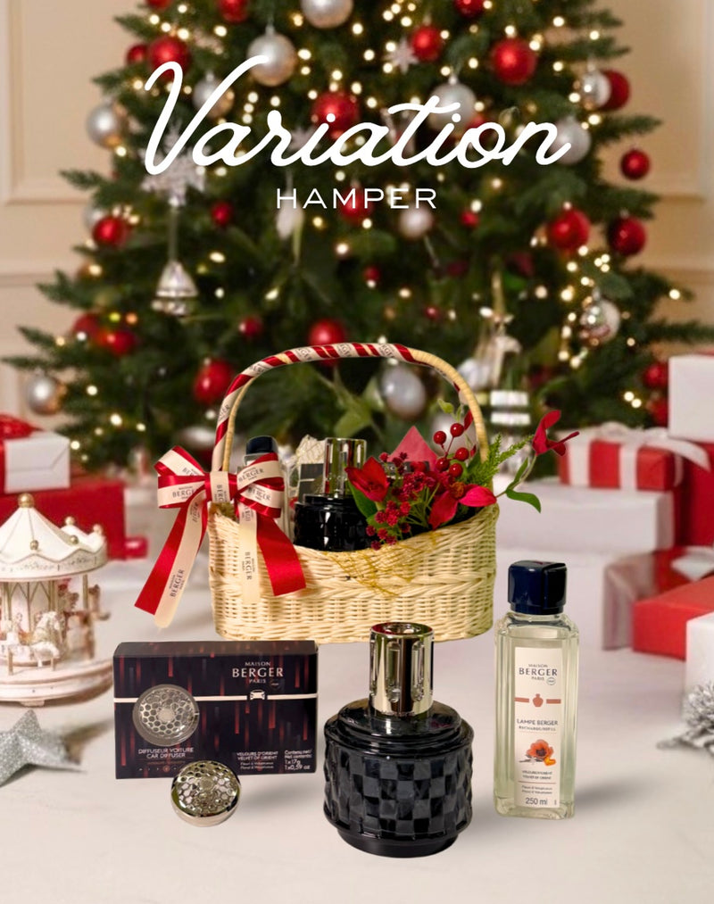 Variation Lamp Set & Car Diffuser Gift Set - Gris