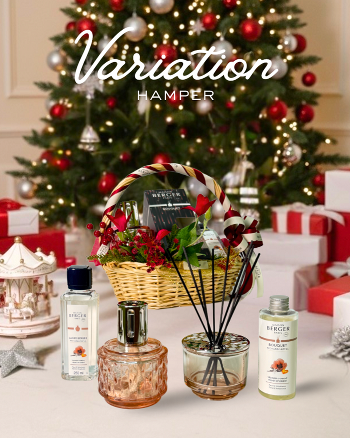 Variation Lamp Set & Scented Bouquet Gift Set - Nude