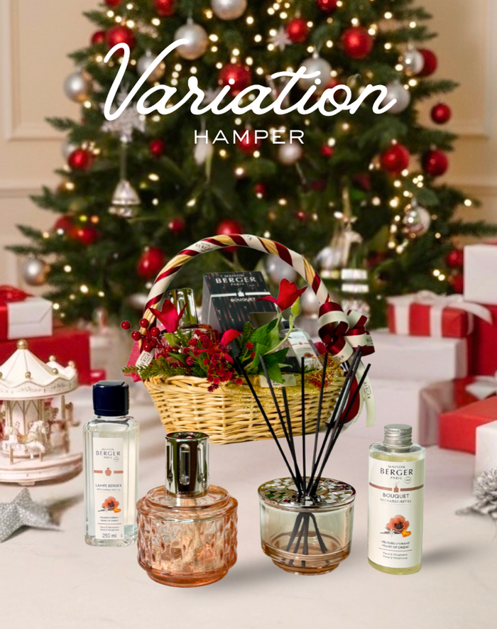 Variation Lamp Set & Scented Bouquet Gift Set - Nude