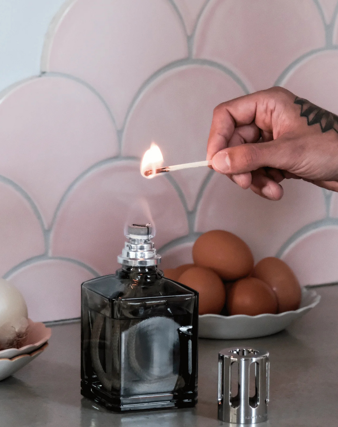 Carree Gris Lamp