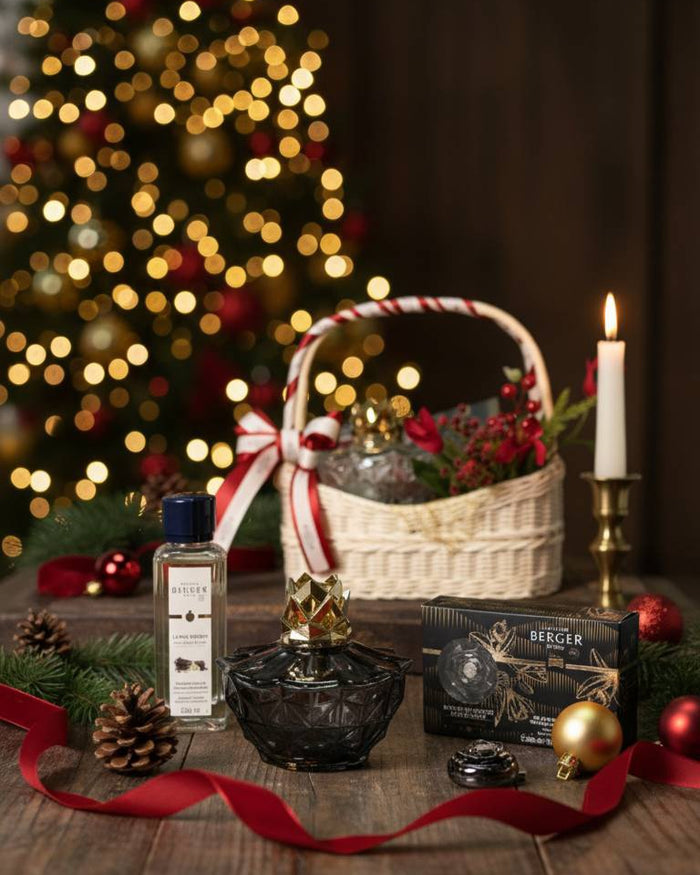 Kali Lamp & Car Diffuser Gift Set - Noir