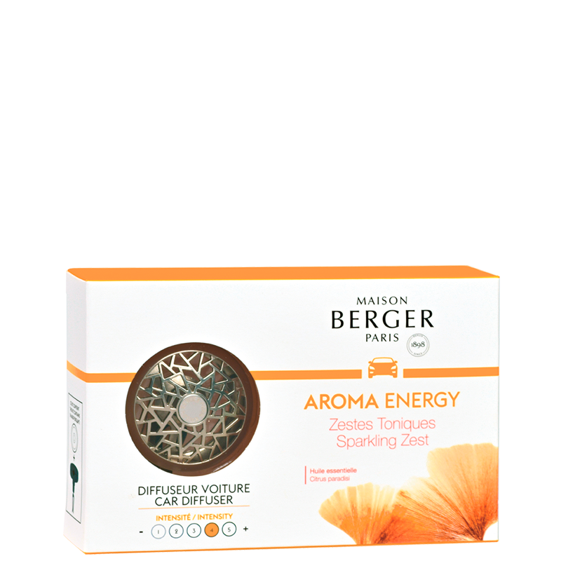 Aroma Energy Sparkling Zest Car Diffuser Set Maison Berger Thailand