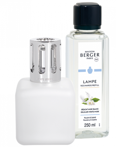 Glacon White Lamp Gift Set with Delicate White Musk